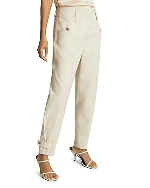 Reiss Madeline Front Pocket Tapered Trousers