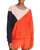 Splendid X Margherita Color-block Terry Sweatshirt