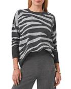 Vince Camuto Zebra Jacquard Sweater