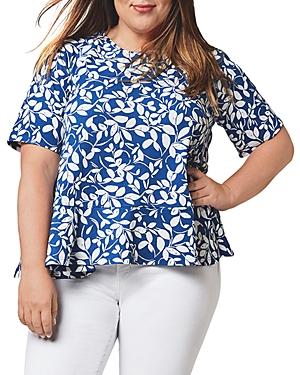Leota Plus Macie Floral Print Top