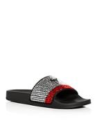 Giuseppe Zanotti Men's Crystal-embellished Slide Sandals