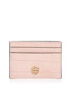 Tory Burch Robinson Embossed Leather Card Case