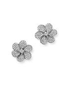 Bloomingdale's Diamond Flower Stud Earrings In 14k White Gold, 0.62 Ct. T.w. - 100% Exclusive