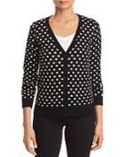 C By Bloomingdale's Polka Dot Cashmere Cardigan - 100% Exclusive