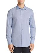 Emporio Armani Dotted Print Regular Fit Button-down Shirt