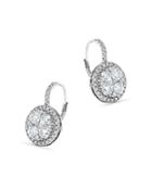 Bloomingdale's Diamond Cluster Earrings In 14k White Gold, 2.0 Ct. T.w. - 100% Exclusive