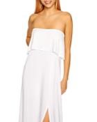 Susana Monaco Strapless Overlay Maxi Dress