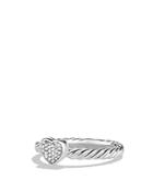 David Yurman Petite Pave Heart Ring With Diamonds