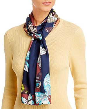 Echo Butterfly Border Silk Scarf