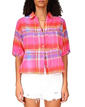 Sanctuary Easy Cotton Plaid Shirt