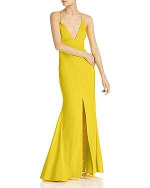 Aidan By Aidan Mattox V Neck Mermaid Gown