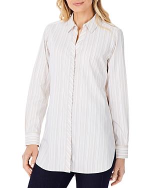 Foxcroft Vera Modern Stripe Tunic Shirt