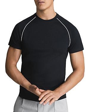 Reiss Stratford Short Sleeve Piped Crewneck Tee