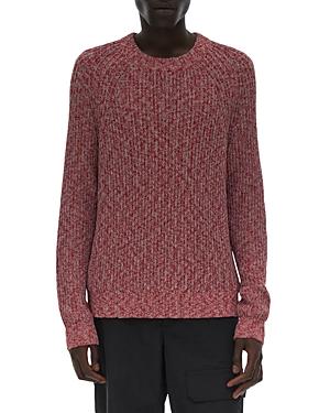Helmut Lang Bungee Cotton Blend Textured Regular Fit Crewneck Sweater