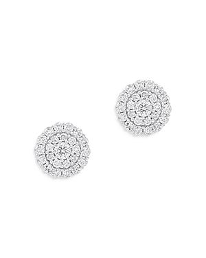 Bloomingdale's Diamond Cluster Stud Earrings In 14k White Gold, 2.0 Ct. T.w. - 100% Exclusive