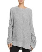 Theory Bicep Bell-sleeve Thermal Cashmere Sweater