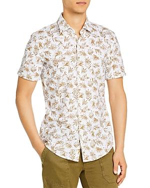 Boss Ronn Palm Leaf Print Slim Fit Shirt