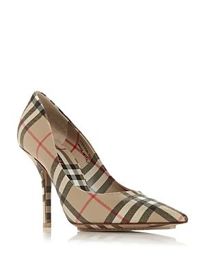 Burberry Women's Aubrey Vintage Check High Heel Pumps