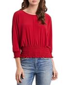 Vince Camuto Smocked Knit Top