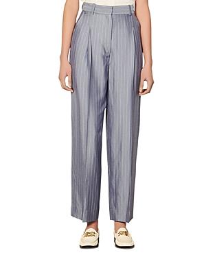 Sandro Felix Striped Straight Leg Pants