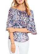 Nic+zoe Batik Medallions Top