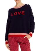 Sundry Love Button-sleeve Sweater