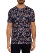 Robert Graham Power House Cotton Floral Paisley Graphic Tee