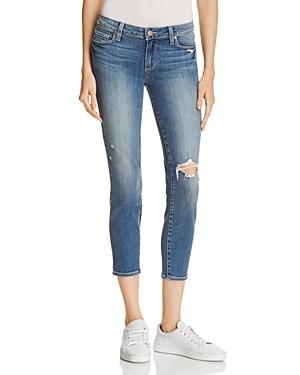 Paige Verdugo Skinny Ankle Jeans In Ramona Destructed