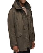 Allsaints Garth Parka With Shearling?lined Hood