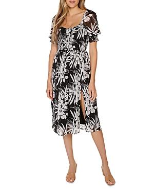 Belldini Tropical Print A Line Dress