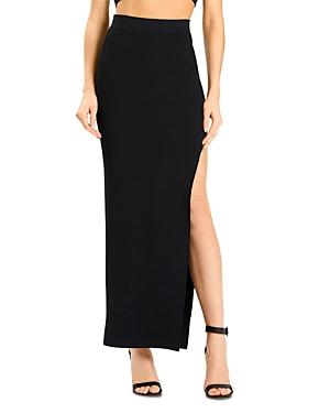 Herve Leger X Julia Restoin Roitfeld Side Slit Maxi Skirt