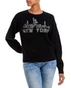 Aqua New York Intarsia Cashmere Sweater - 100% Exclusive