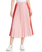 Moncler Color-block Pleated Midi Skirt