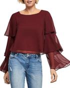Bcbgeneration Tiered-sleeve Top