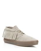 Clear Weather One-o-one Suede Fringe Lace Up Sneakers