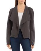Bagatelle French Terry Draped Collar Jacket
