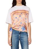Sandro Eulalin Printed Insert Tee