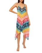 Bleu By Rod Beattie Printed Dress Swim Cover-up