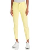 Current/elliott The Stiletto Ankle Skinny Jeans In Acid Yellow
