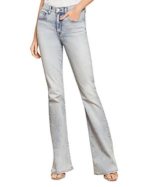 Veronica Beard Beverly Skinny Flare Leg Jeans In Pebble Sto