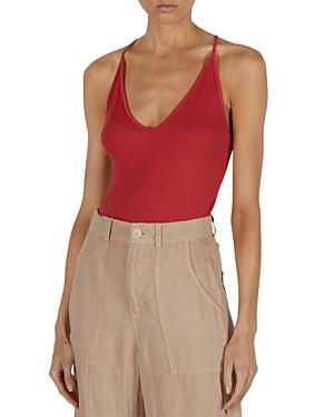 Enza Costa Knit V Racerback Tank