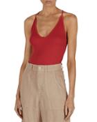 Enza Costa Knit V Racerback Tank