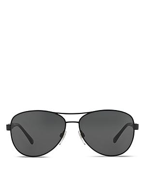 Burberry Men's Honey Check Aviator Sunglasses, 59mm