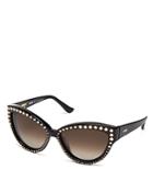 Moschino Studded Cat Eye Sunglasses