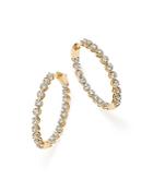 Bloomingdale's Diamond Inside Out Hoop Earrings In 14k Yellow Gold, 2.0 Ct. T.w. - 100% Exclusive