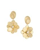 Marco Bicego 18k Yellow Gold Diamond Petal Drop Earrings