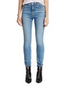 Allsaints Stilt High-rise Skinny Jeans In Mid Indigo