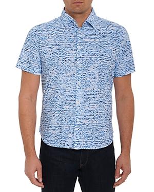 Robert Graham Arctic Stretch Abstract Print Classic Fit Button Down Shirt