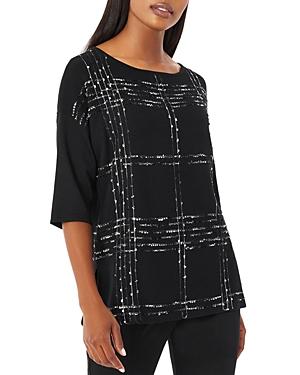 Misook Eyelash Knit Tunic Sweater
