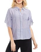Vince Camuto Bell Sleeve Stripe Shirt